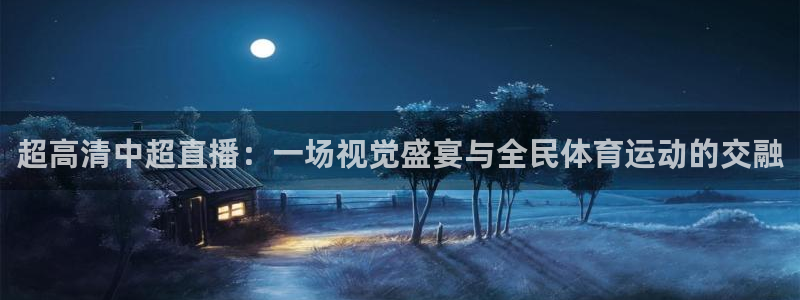 919看球直播官网入口：超高清中超直播：一场视觉盛宴与全民体育运动的交融
